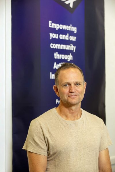 Picture by Tim Cuff. 3 Febuary 2024. The new pop-up AI Sandbox in Trafalgar Street, Nelson, New Zealand.